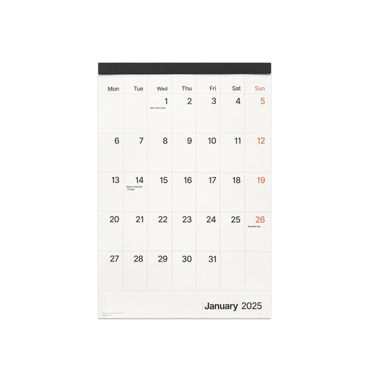 Calendar 2026