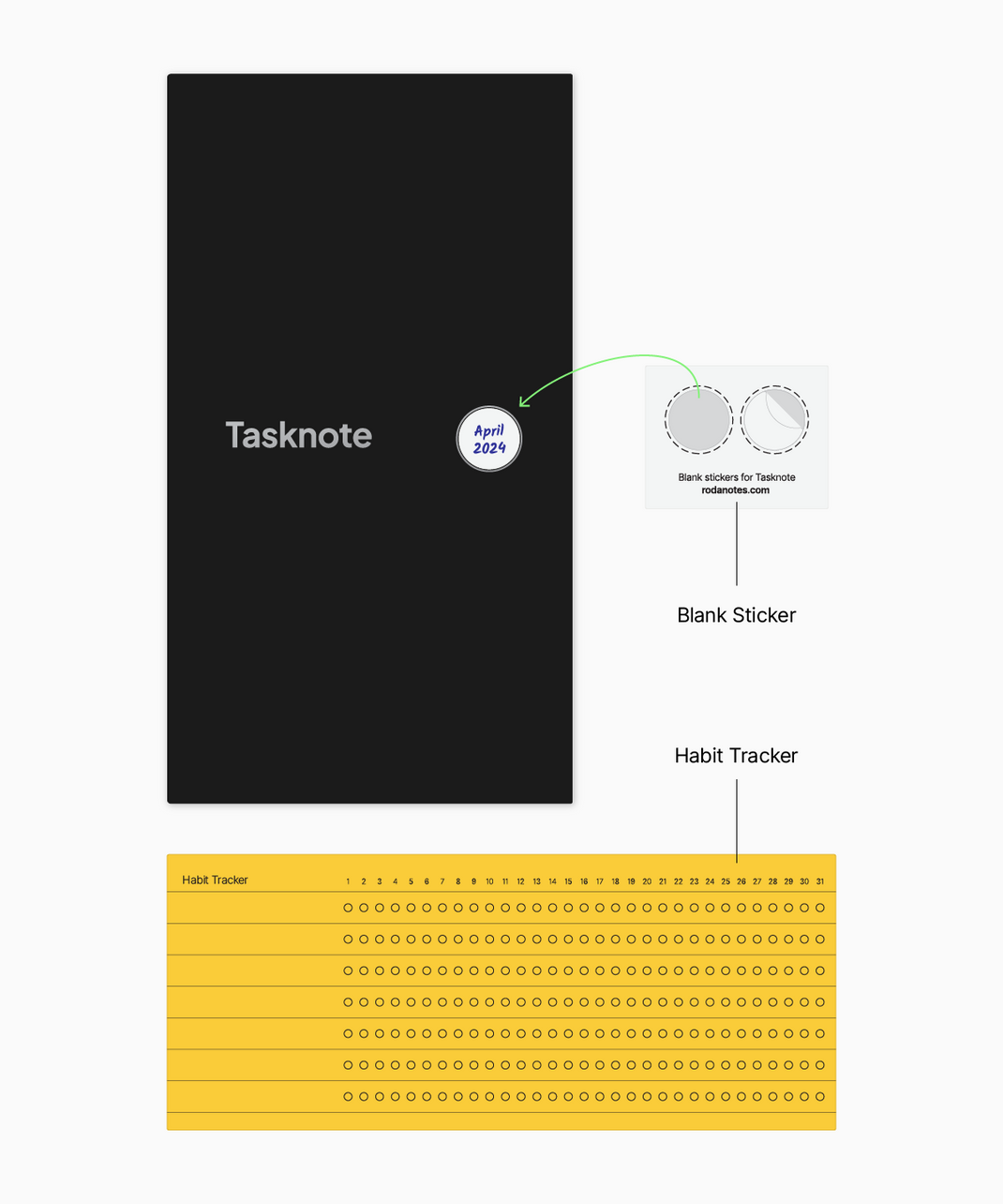 Thask Note Tasknote – Roda